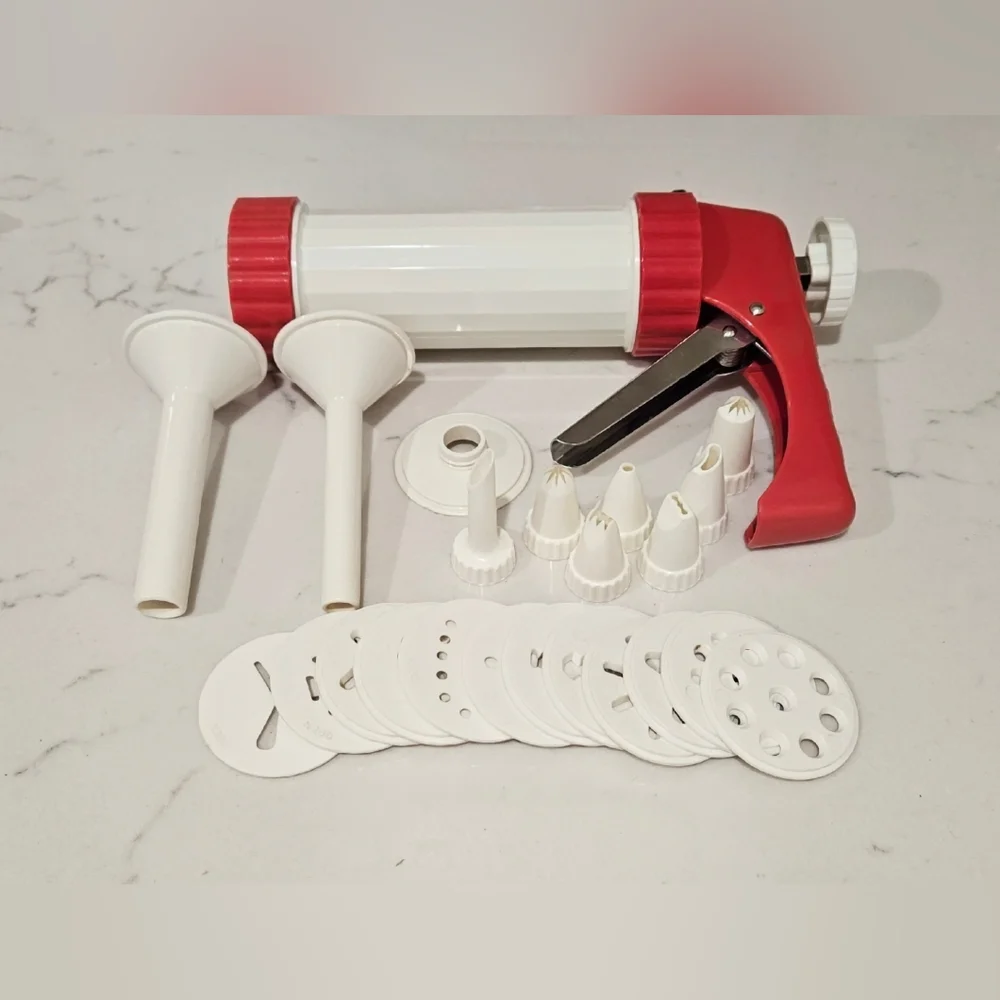 Vintage Cookie And Icing Press Kitchen Mate Multi Use Tool